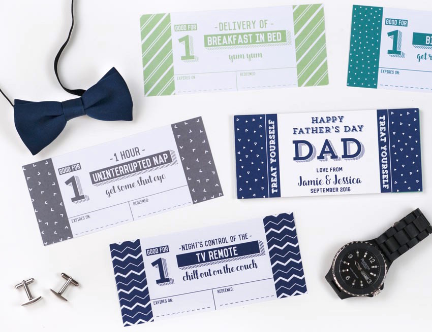 voucher ideas for dad