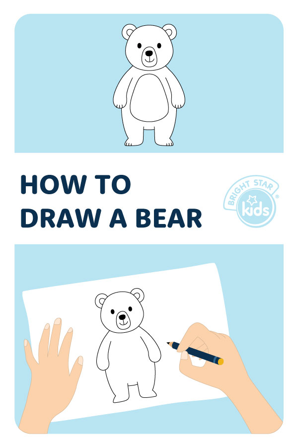 Teddy Bear Drawing Kids Style Stock Illustration 1410408209 | Shutterstock