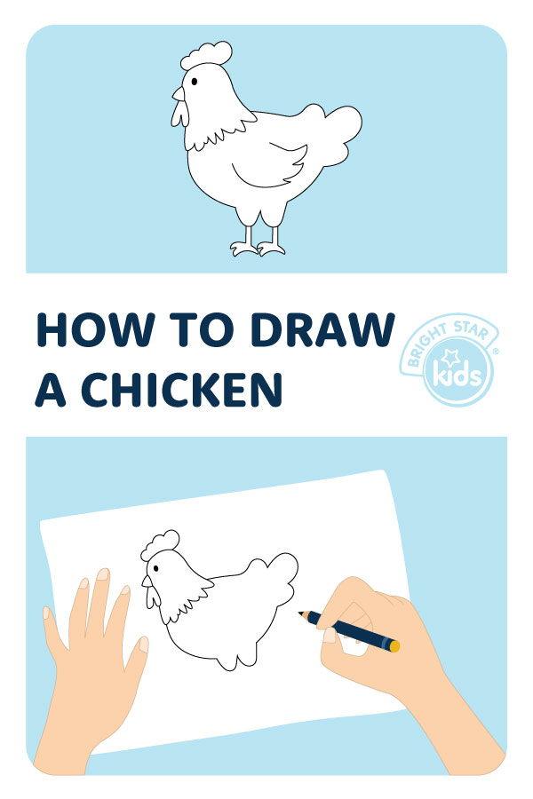How to Draw a Chicken for Kids