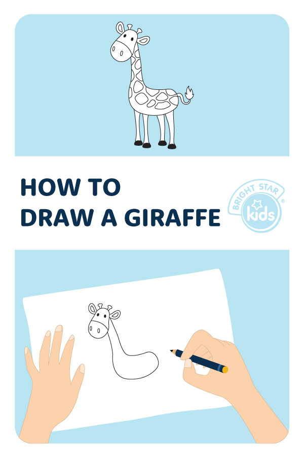 Cartoon giraffe. Vector illustration of a cute giraffe. Drawing animal for  children. Zoo for kids. Stock Vector | Adobe Stock