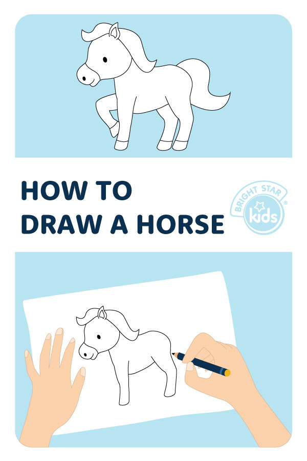 How to Draw a Horse Easy - DrawingNow