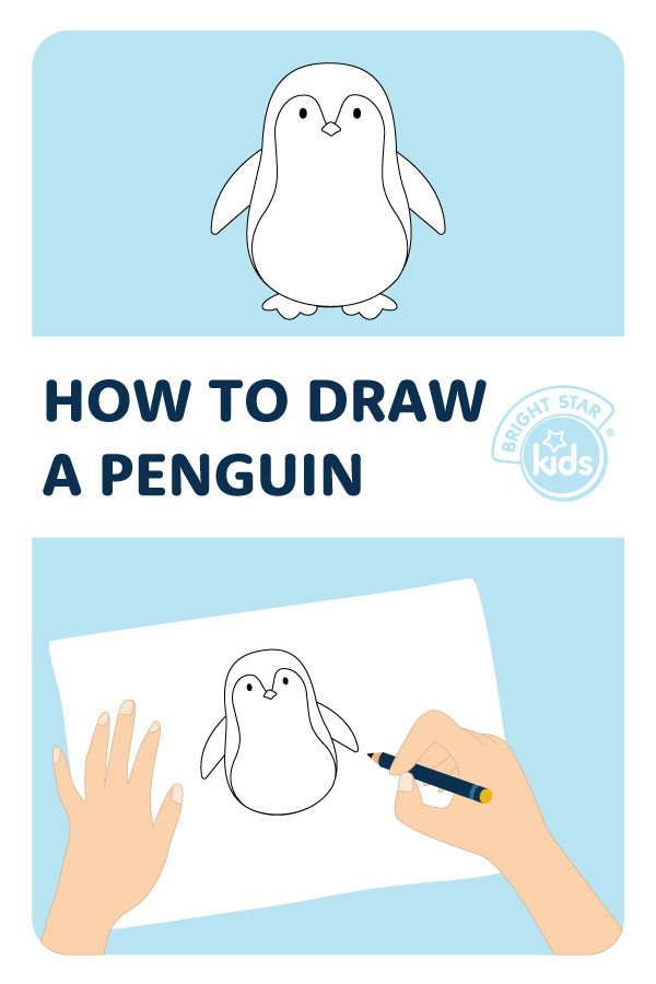 Emperor Penguin Drawing - HelloArtsy