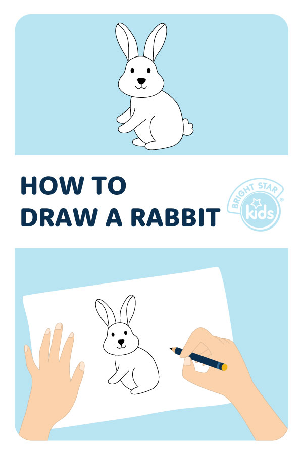 Rabbit Drawing Easy Step by Step | Drawing for Kids Rabbit | Rabbit drawing,  Rabbit drawing easy, Easy drawings